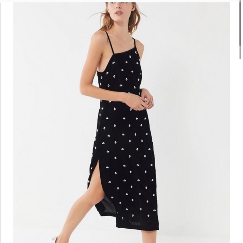 Pearl velvet dress